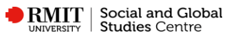RMIT Social And Global Studies Centre logo